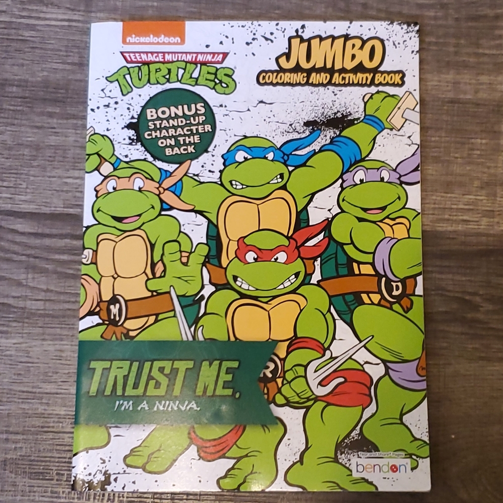 🍒🍒 TNMT Jumbo Coloring & Activity Book